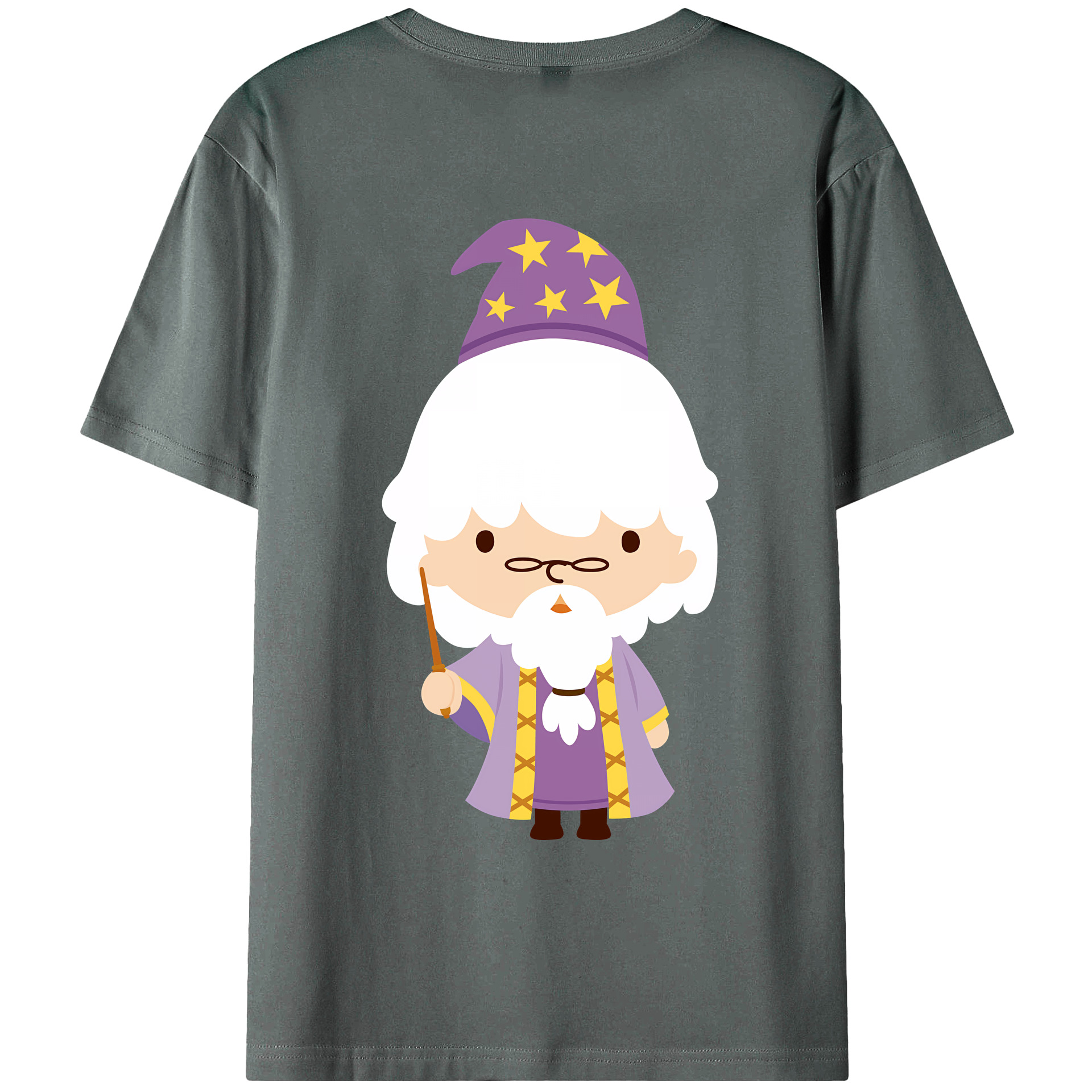 （画像用） Harry Potter ハリー・ポッターシリーズ 綿100％ メンズ半袖Tシャツ（バックプリント） 通気性